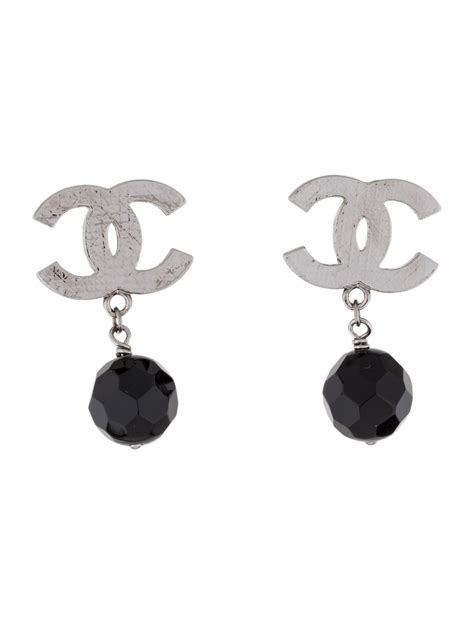 chanel resin earrings|cost of chanel cc earrings.